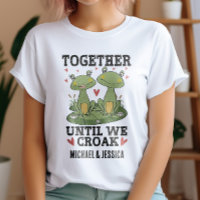 Together Until We Croak Retro Frog Couple Custom