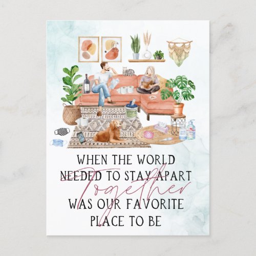 Together Was Our Favorite  Commemorate 2020 Holiday Postcard