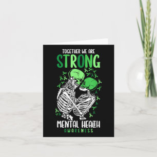 Together We Are Strong Mental Health Awareness Cut Card