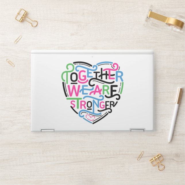 Together We Are Stronger HP Laptop Skin (Desk)
