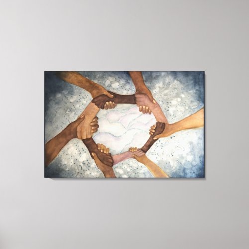 Together we can Conquer it All Canvas Print