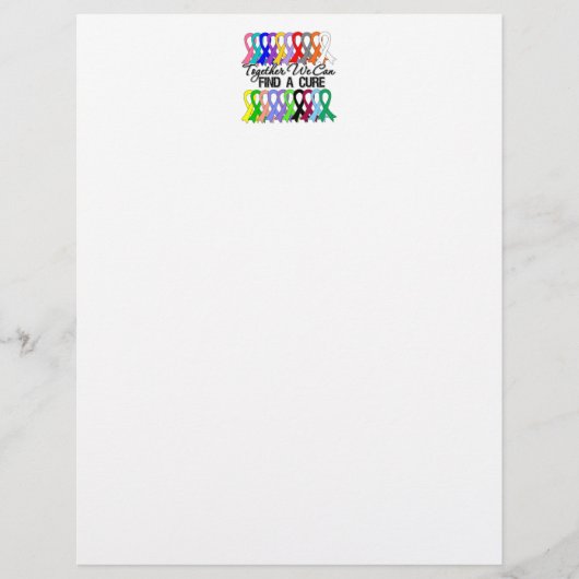 Together We Can Find A Cure CANCER RIBBONS (Front)