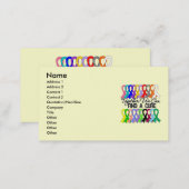 Together We Can Find A Cure CANCER RIBBONS Business Card (Front/Back)