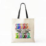 Together We Can Find a Cure Cancer Ribbons Tote Bag
