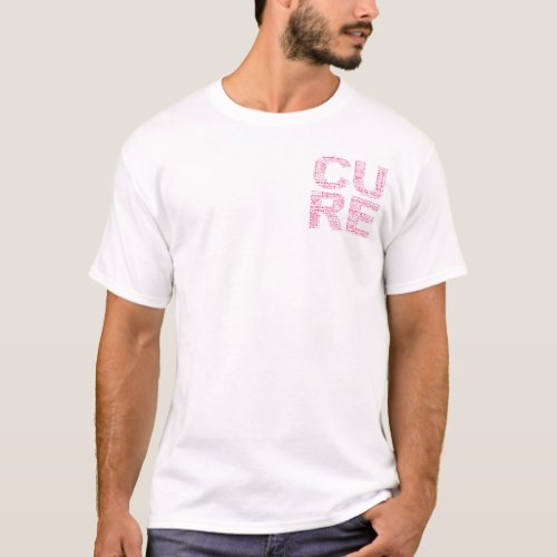 Together We Can Find a Cure Pink Text T_Shirt