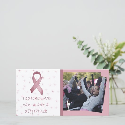 Together we can make a difference Photo Card (Standing Front)