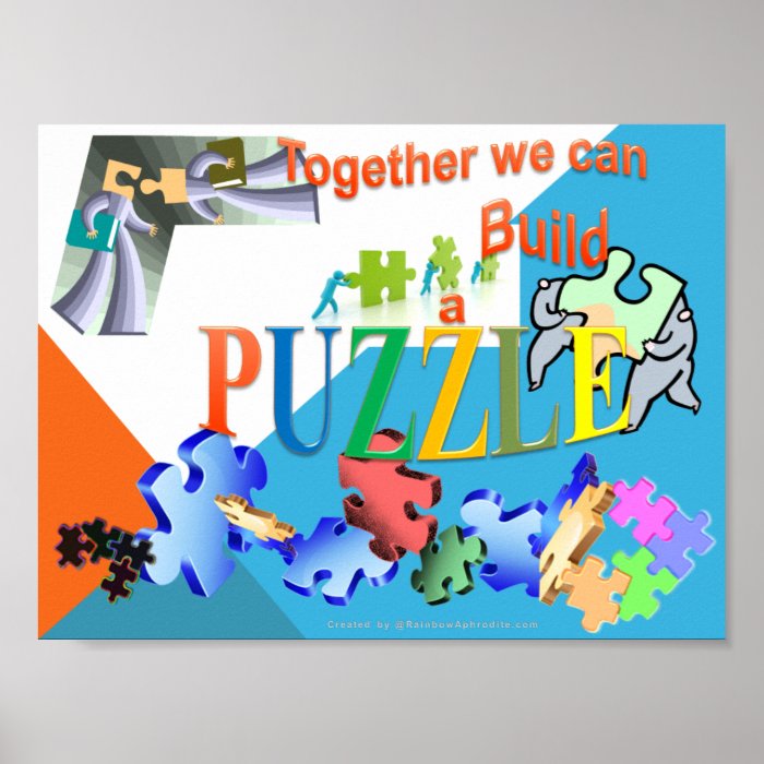 Together we can make a Puzzle Print