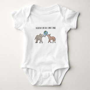 Together We Can Solve Climate Change Baby Bodysuit