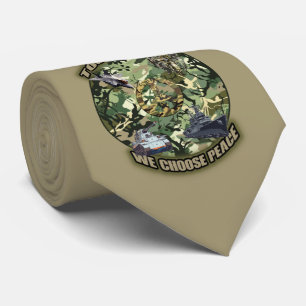Together, we choose peace neck tie