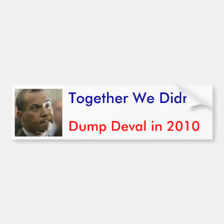 Together We Didn't Bumper Sticker