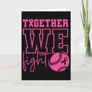 Together We Fight Softll Breast Cancer Awareness Card