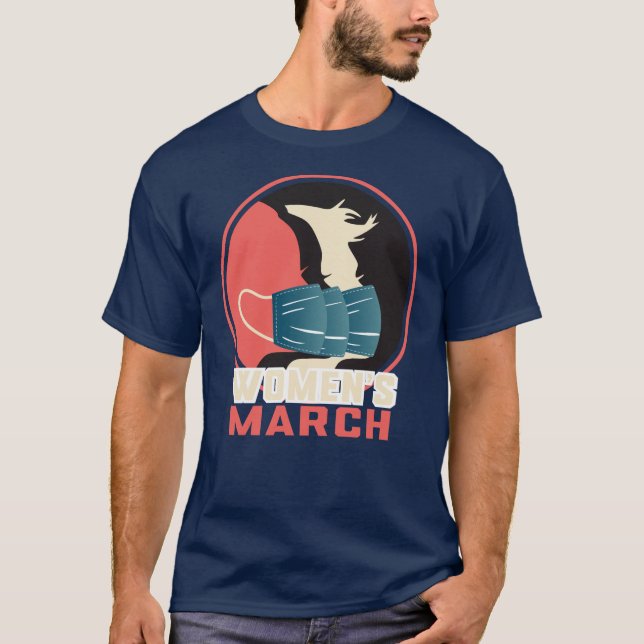 Together We March: Women's Rights Merchandise T-Shirt (Front)