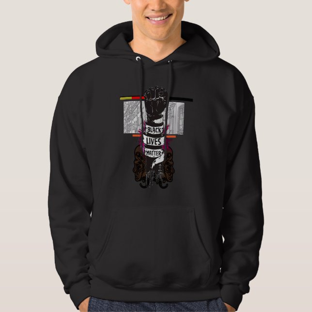 Together We Rise  Black Lives Matte Hoodie (Front)