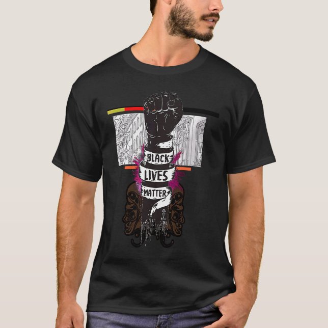 Together We Rise  Black Lives Matte T-Shirt (Front)