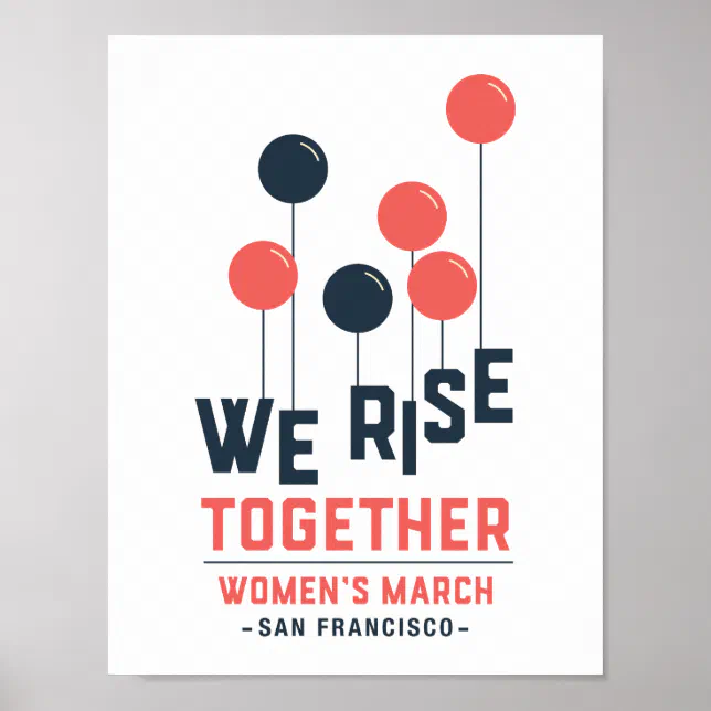 We Rise Partner Poster Together We Rise Poster | Zazzle