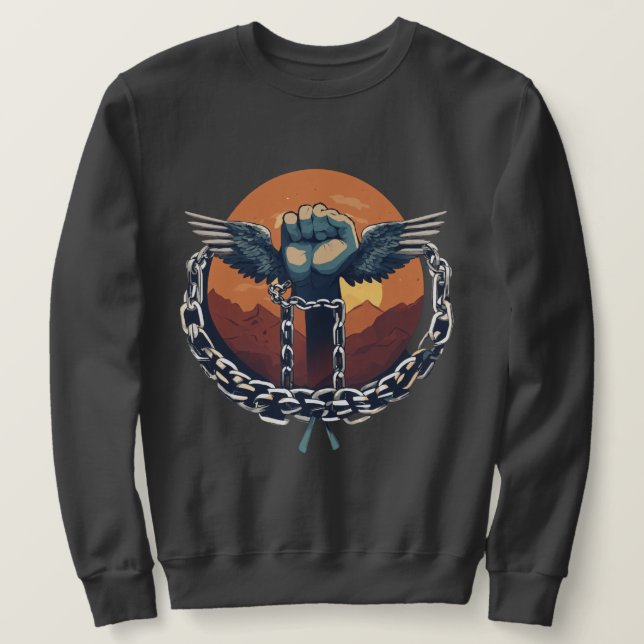 Together We Rise: United in Freedom Sweatshirt (Design Front)