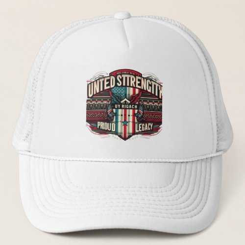 Together We Rise United Strength Proud Legacy Trucker Hat