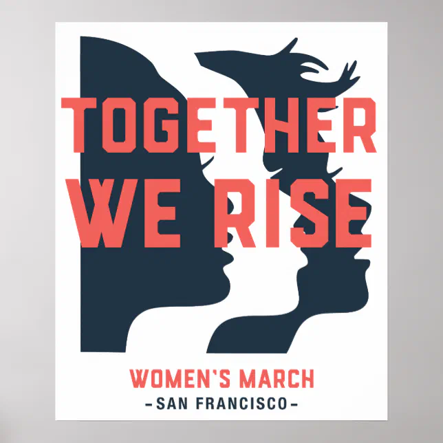 We Rise Partner Poster Together We Rise WMSF Poster LARGE | Zazzle