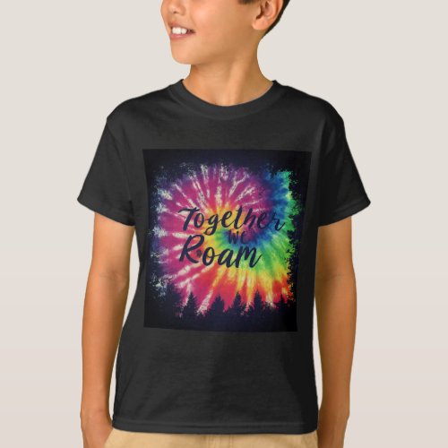 Together We Roam Tie_Dye Boys T_Shirt