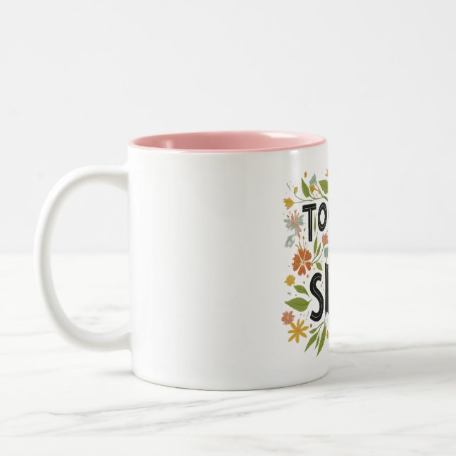 "Together We Smile." Two-Tone Coffee Mug (Left)