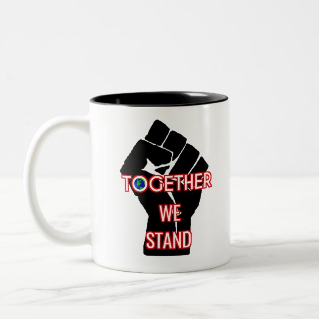 Together We Stand Two-Tone Coffee Mug (Left)