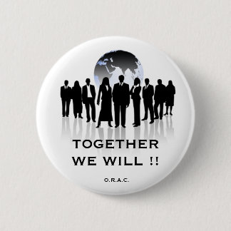 Together we will 2 pinback button