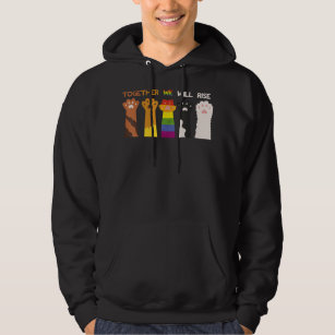 Together We Will Rise - Cat Paw Hoodie