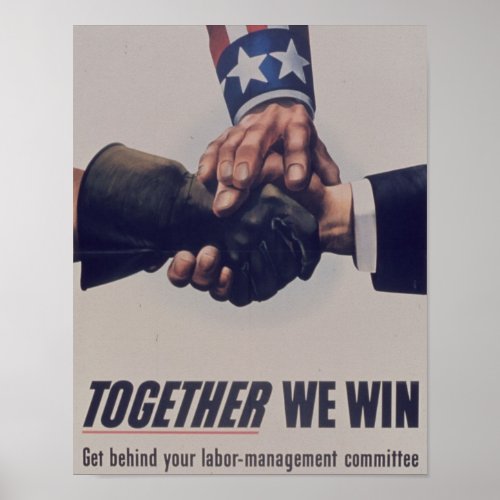 Together we win poster