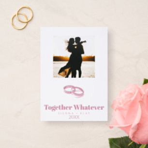 Together Whatever Letterpress Photo Cards