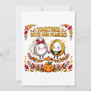Together With Our Families Wedding Design Invitation