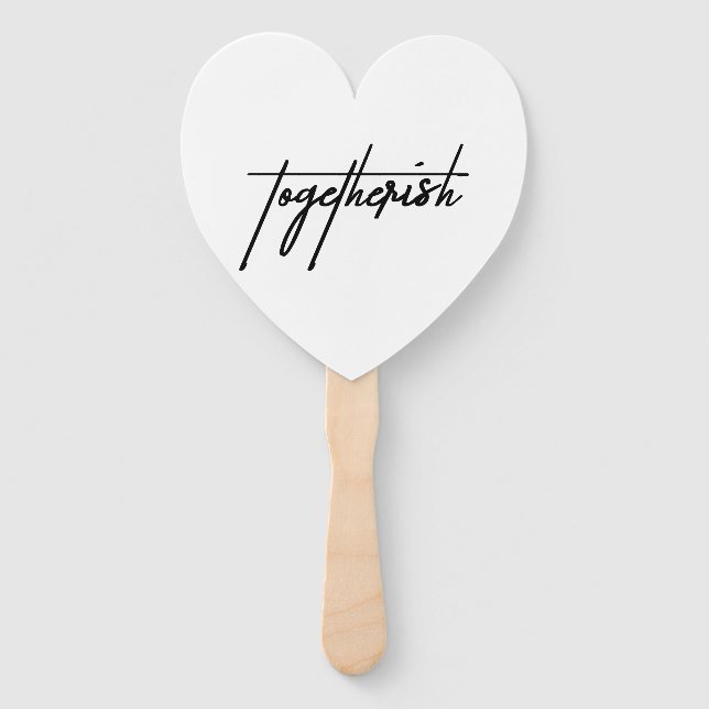 Togetherish - Cool, Funny & Playful Accessory Hand Fan (Front)