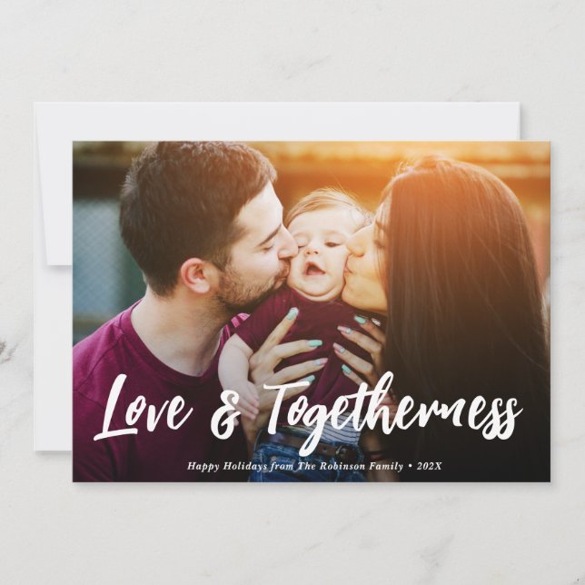 togetherness christmas holiday card (Front)