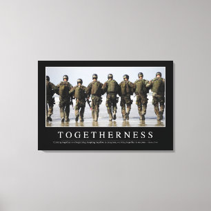 Togetherness: Inspirational Quote Canvas Print