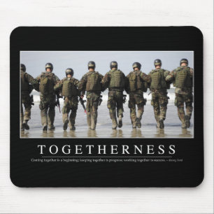 Togetherness: Inspirational Quote Mouse Pad