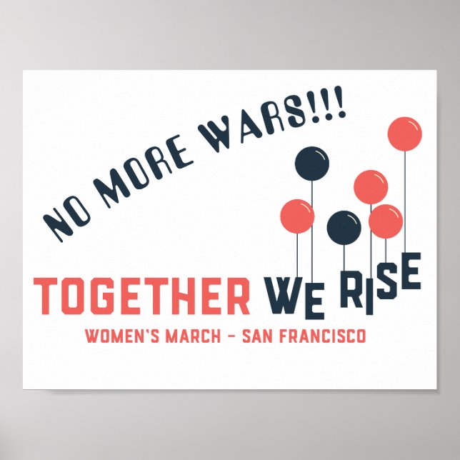 Togethr We Rise - No More Wars! Poster (Front)