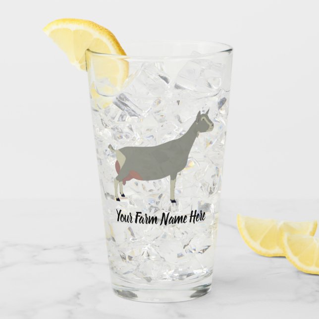 Toggenburg Dairy Goat Glass (Front Ice)