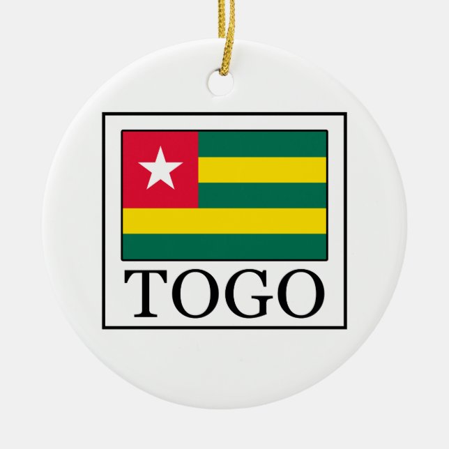Togo Ceramic Ornament (Front)