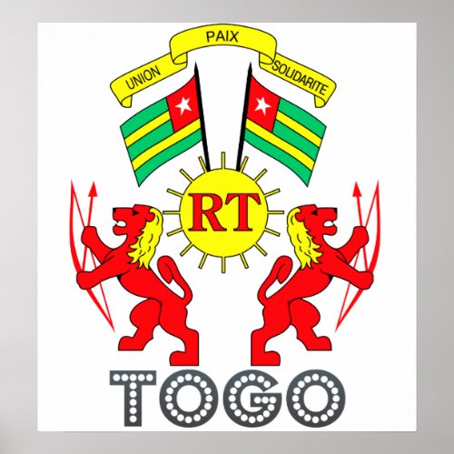 Togo Coat of Arms Poster
