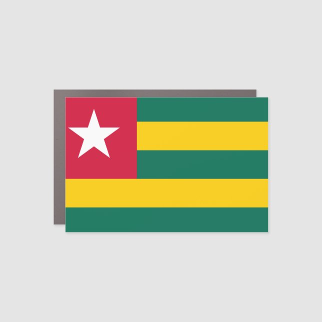 Togo Flag Car Magnet (Front)