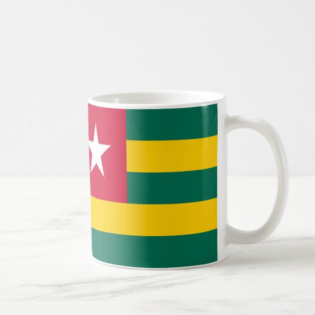 Togo Flag Ceramic Coffee Mug (Right)