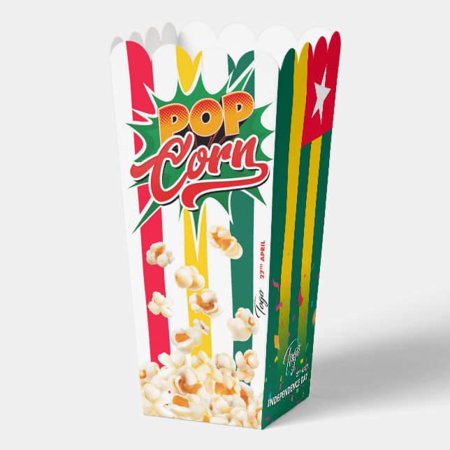 Togo flag favor boxes (Back)