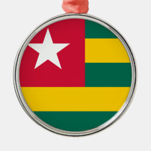 Togo Flag Metal Ornament