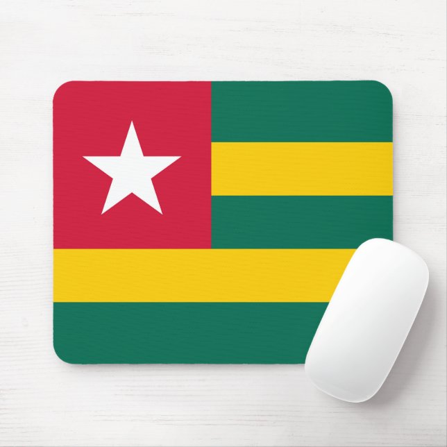 Togo flag mouse pad (With Mouse)