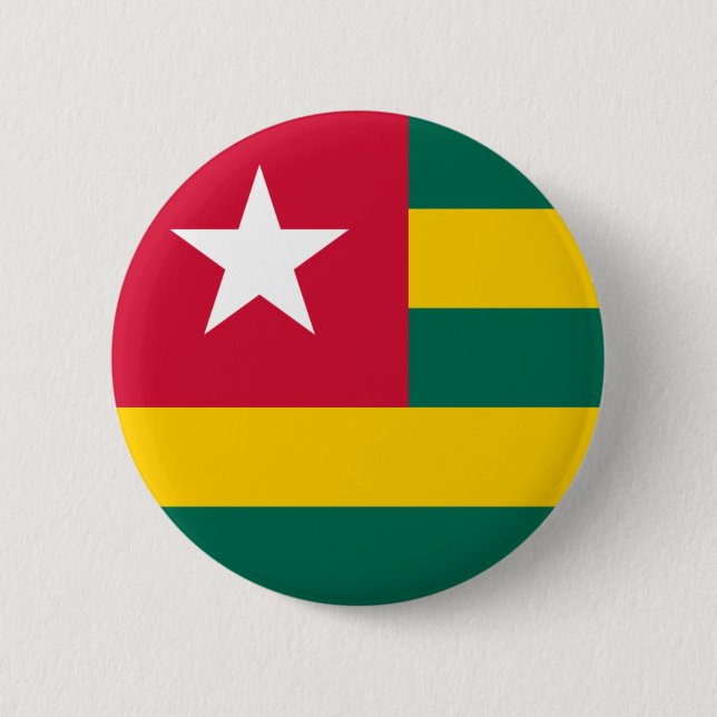 togo flag pinback button (Front)