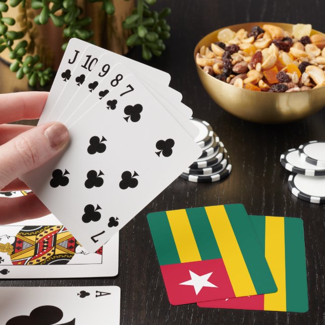 Togo flag poker cards (In Situ)