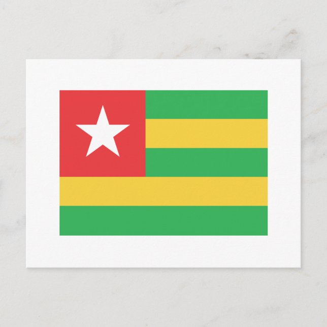 Togo Flag Postcard (Front)