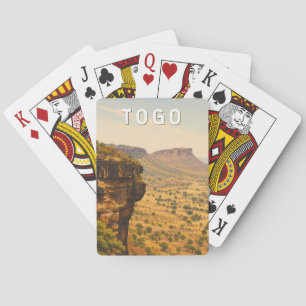 Togo Illustration Travel Art Vintage Poker Cards