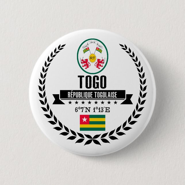 Togo Pinback Button (Front)