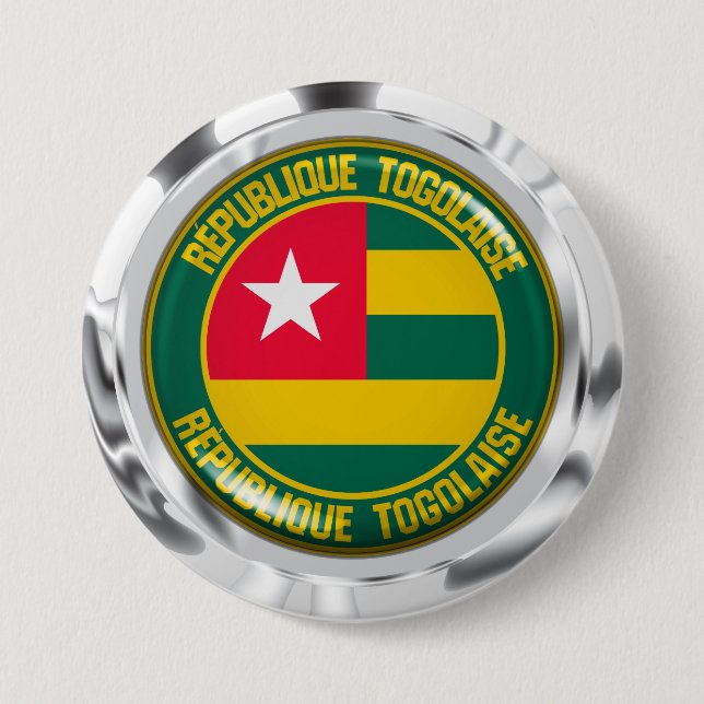 Togo Round Emblem Button (Front)