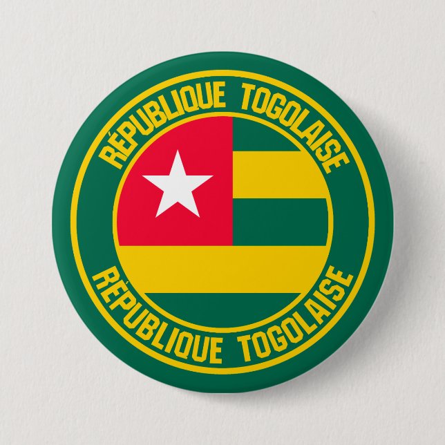 Togo Round Emblem Button (Front)